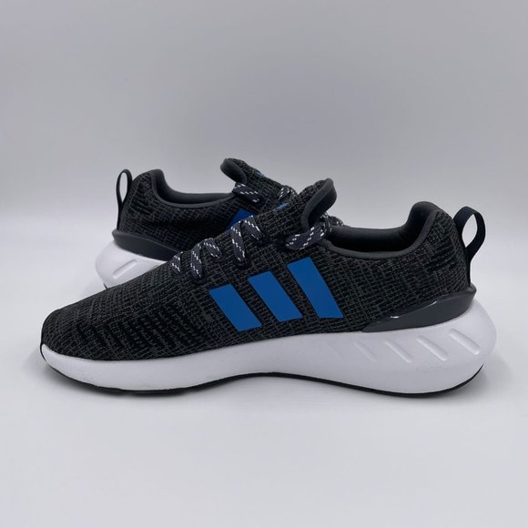adidas Swift Run 22 Black / Blue Womens Shoes - Picture 2 of 8